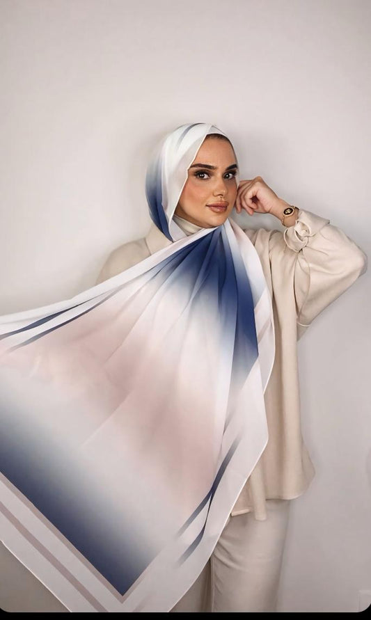 Beautiful  Turkish  Chiffon stylish  Headscarf-Multi Colour