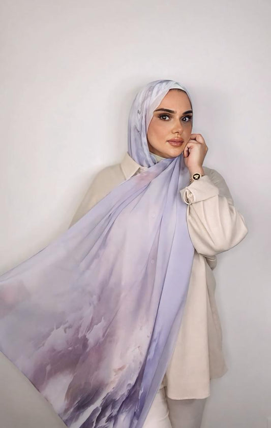 Beautiful  Turkish  Chiffon stylish  Headscarf-Multi Colour