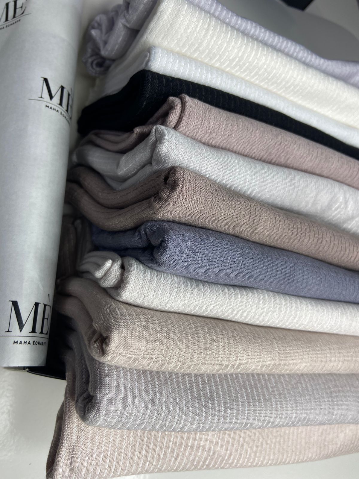 Double Stretch Soft  Cotton with lines