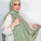 Stylish Light Turkish  Chiffon with lines -Mint Green