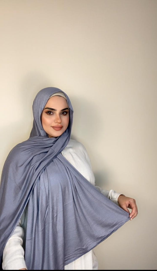 Kuwaiti Style Double Stretch  Cotton  for all Occasions -Dark Grey