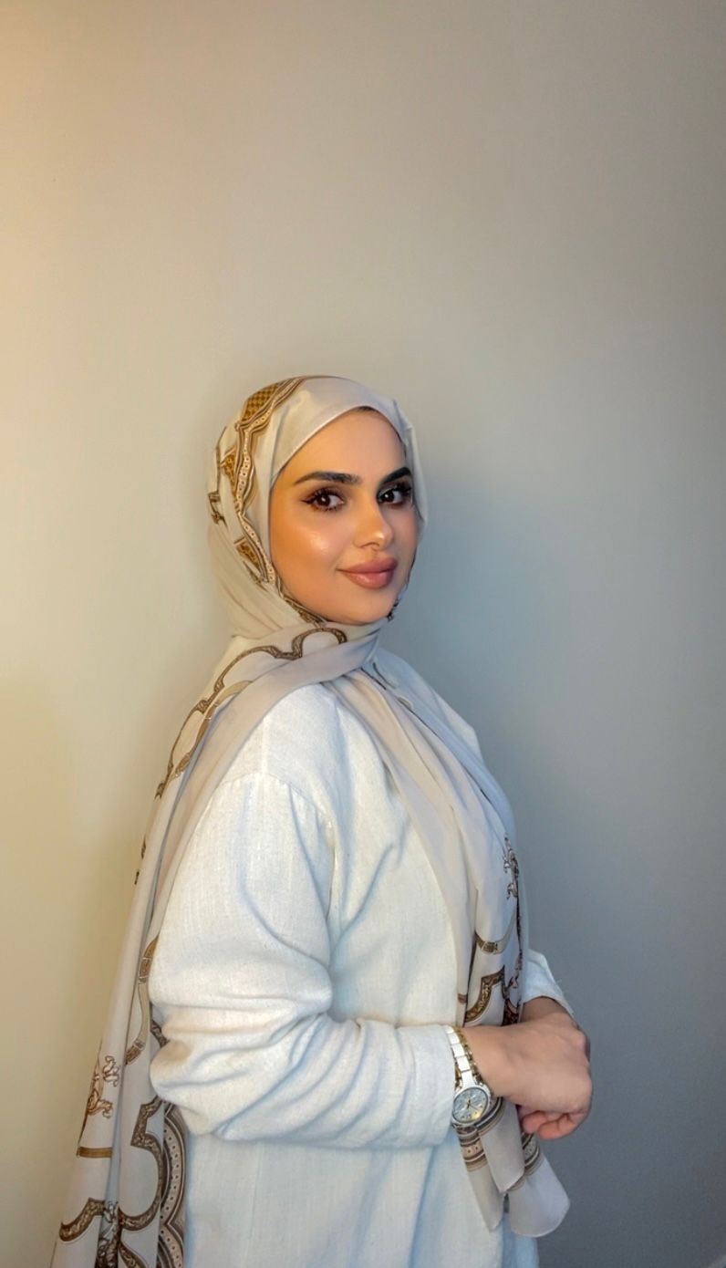 Stylish  Trendy  Silk Chiffon with print headscarf