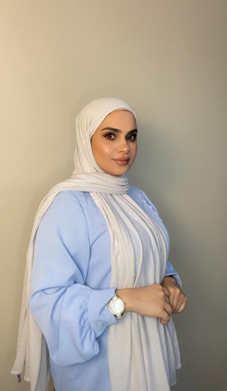Kuwaiti Style Double Stretch  Cotton  for all Occasions -Pearl