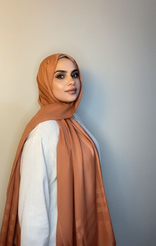 Soft ,stable ,stylish  Turkish Chiffon-Bronze