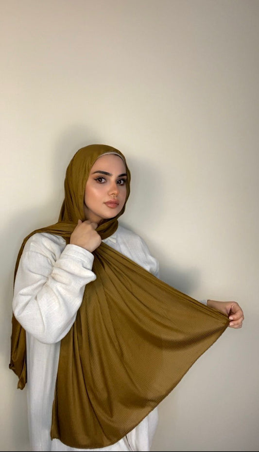 High Quality  Soft and stylish  Double Stretch  -Brown Gold