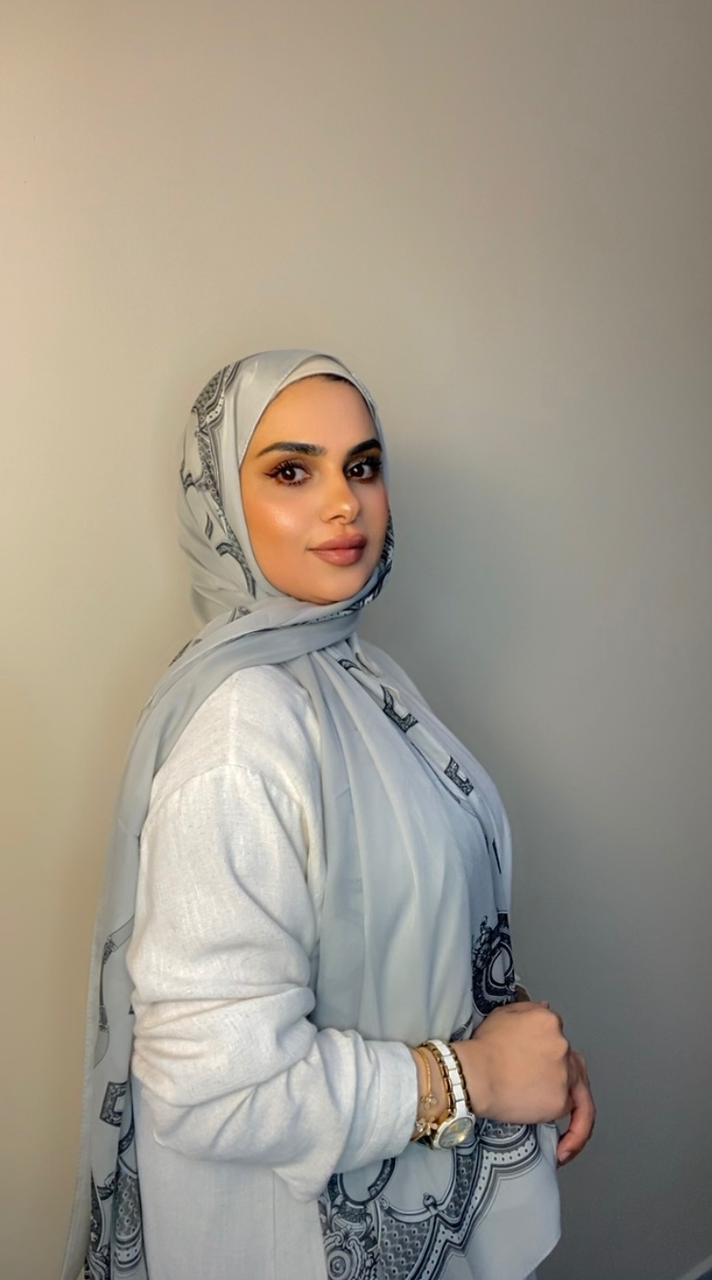 Stylish  Trendy  Silk Chiffon with print headscarf