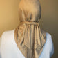 Fashionable Triangle Double stretch  Cotton with strass Headscarf-Nude